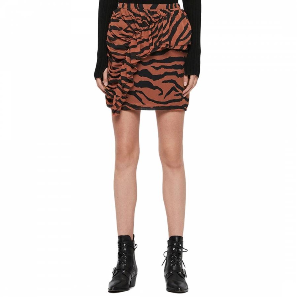 ALL SAINTS pia zephyr ruffle skirt